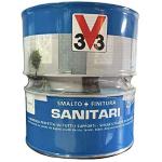 V33 Smalto Per Sanitari All'Acqua Bianco 2x0,5lt