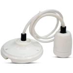V-TAC VT-7998 PORTALAMPADA IN PORCELLANA PER LAMPADINE E27 BIANCO SKU3803