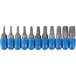 SET 11 PEZZI, INSERTI TORX ATTACCO 1/4"