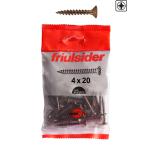 Vite truciol.univ. VBU TPS bronzata fil.totale 25 pz Ø 4 x 20