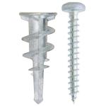 Tassello Rapido in Zama c/viti per cartongesso Busta 5PZ/BL. Ø 13x30