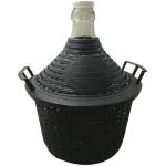 DAMIGIANA VETRO BOCCA STRETTA 10LT.RIV. PLA. S/TAPPO +CONAI VETRO( KG.2,8)