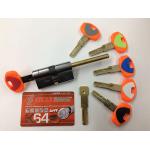 CILINDRO SAGOM EVO K64 36-Q HAND COD. OTT.NICH.SATIN CHIAVI 5 MM 60 31+31