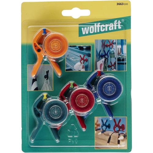 4 PINZETTE MOLLA C/VENTOSA