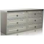 BLOCCO SLIM 3X2 ARGENTO MET. RIVEST. AR MET.FONDALE AR.