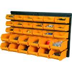 Pannello L 646 x P 17 x H 385 mm + 18 contenitori art.101+12contenitori art.102