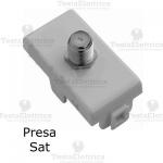 MODULO CONNETTORE TV/SAT TIPO F BIANCA