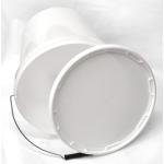 SECCHIO IN PLASTICA VUOTO LT.14 COLORE BIANCO C/COP.