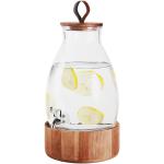 CARAFFA DISPENSER SU BASE LEGNO 5,5 LT. C/TAPPO LEGNO + RUBINETTO