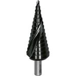 Ribimex PRFEX10434C/B Punta in Acciaio spiralata a gradini con scanalatura Professionale