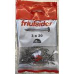 Vite truciol.univ. VBU TPS Zinc.Gialla fil.totale 50 pz Ø 3 x 20