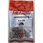 Vite truciol.univ. VBU TPS Zinc.Gialla fil.totale 25 pz Ø 4 x 25