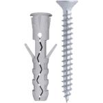 Tass.Nylon con bordo piu vite TPS Busta 15 Pz Ø 6 x 30