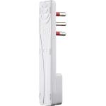 ROSI Emilia Flat spina elettica piatta salvaspazio, Bianco, 10A