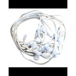 CATENA DI LUCI C/CAVO 2X1,5 MM SPINA SCHUKO BIANCO