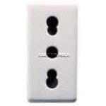 Presa 2P + T 16A BIV. ST. ITAL. CON SCH.SY/WT