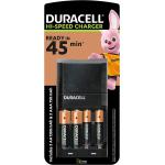 Duracell - Caricabatterie da 45 Minuti, con incluse batterie ricaricabili, 2 AA + 2 AAA