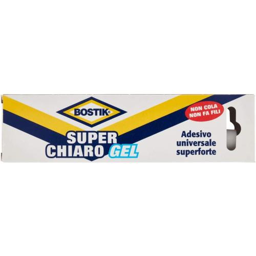 ADESIVO UNIVERSALE BOSTIK SUPERCHIARO GEL  50GR
