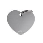 INCISIONE CON STAMPA BIG HEART ALUMINUM GREY
