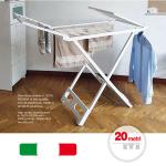 STENDIBIANCHERIA A CAVALLETTO IN RESINA BIANCO