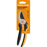Fiskars Forbici da potatura con lame bypass L, Solid, P34120,5 cm, Nero/Arancione, 1057164
