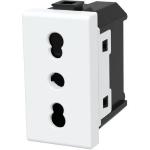 PRESA AB MATIX 2P+T 10/16A. Colore bianco. Compatibile serie Matix.