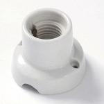 PORTALAMPAD E27 PORCELL. BASE DRITTA