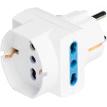 ADATTAT. TRIPLO 2P+T 10/16+SCHUKO IN BL