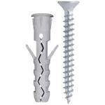 Tass.Nylon con bordo piu vite TPS Busta 10 Pz Ø 8 x 40