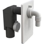 SIFONE AD INCASSO placca bianca - poliprop.vergine