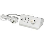 BTICINO Ciabatta Multipresa Elettrica 5 Posti, 2 Prese USB 3A, 1 Polivalente
