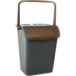 PATTUMIERA ECOLOGIC C/MANIGL.LT. 35 C/COP. MARRONE RAL8014