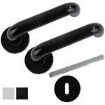 MANIGLIA C/R NERA "LIA"