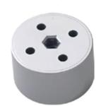 PIEDINO TONDO D80 H45 ALLUMINIO