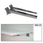 COPPIA R/MENSOLA P.30 CM CROMATO