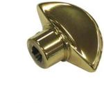 MEZZALUNA CODOLO CILINDRO D.8 E Q8 OTTONE LUCIDO PVD