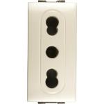 PRESA BIVALENTE 2P+T STDI 10-16A FLEXI BIANCA LIVING/LIGHT