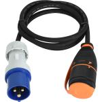 Prolunga Elettrica, Adattatore industriale CEE IP44 1.5M, Cavo H07RN-F 3G1.5