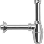 "SIFONE A BOTTIGLIA PER LAVABO 1'1/4 X 32MM POLIPROPILENE METALIZZ.""CR"""