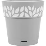 VASO PVC FIORI 'CLOE' D.20 H.19 STONE GREY/BIA.