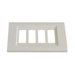 PLACCA IN ABS SERIE ''CLICK'' 4 FORO BIANCA