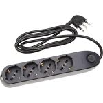 Multipresa POKER 5 prese con cavo - NERA