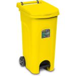 BIDONE ECO SYSTEM 80 LT CON PEDA GIALLO