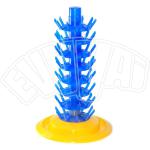 Stelplast Scolabottiglie Plastica, 81 Posti, Verde e Beige