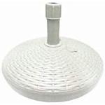 BASE OMBREL.PVC RATTAN D.45 TUBO D.35 COL.ASS LT.22 BIANCA