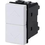 PULSANTE UNIPOLARE DOPPIO ABM MATIX BIANCO VOLT 250 A 16