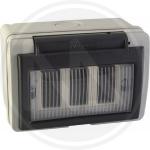 SCATOLA STAGNA X ESTERNO C/PORTELLO 3T. IP55 MAURER