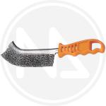 SPAZZOLA A MANO CURVA INOX MM. 260