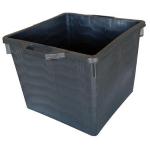 MASTELLONE QUADRATO NERO ICS LDPE LT 60 CM 48X48 H.CM 37 + MANICI