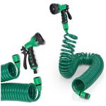 TUBO PER INNAFFIARE A SPIRALE 15 MT PISTOLA GIARDINO FLESSIBILE ACQUA 18512